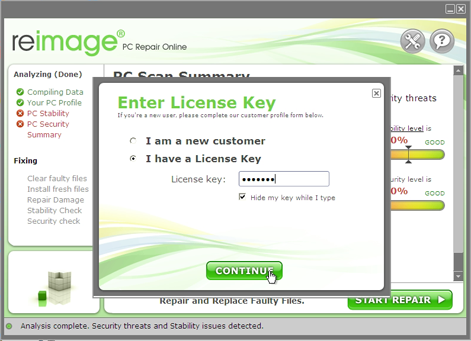 reimage pc repair license key